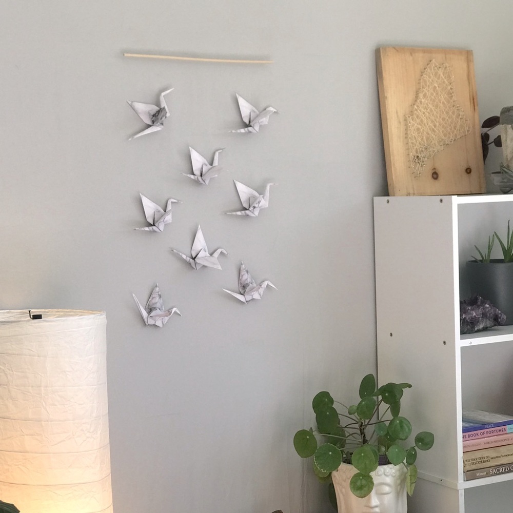 Floating Origami Wallhanging